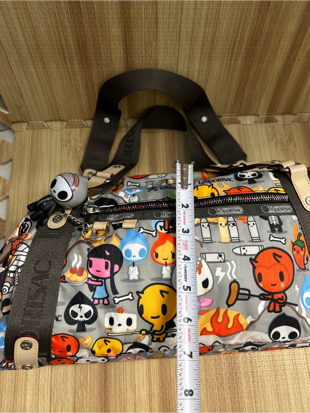 Vintage Tokidoki for LeSportsac Gioco Inferno Barrel Bag Qee - Picture 10 of 15